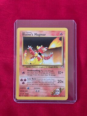 2000, POKEMON, BLAINE'S MAGMAR CARD!!!